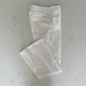 NYDJ Premium Denim Style #P1500 5 Pocket MRise Straight Leg w Flare White Sz 8P